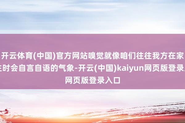 开云体育(中国)官方网站嗅觉就像咱们往往我方在家怔住时会自言自语的气象-开云(中国)kaiyun网页版登录入口