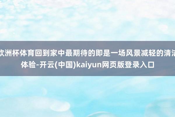 欧洲杯体育回到家中最期待的即是一场风景减轻的清洁体验-开云(中国)kaiyun网页版登录入口