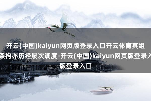 开云(中国)kaiyun网页版登录入口开云体育其组织架构亦历经屡次调度-开云(中国)kaiyun网页版登录入口