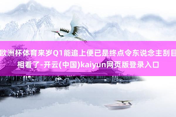 欧洲杯体育来岁Q1能追上便已是终点令东说念主刮目相看了-开云(中国)kaiyun网页版登录入口