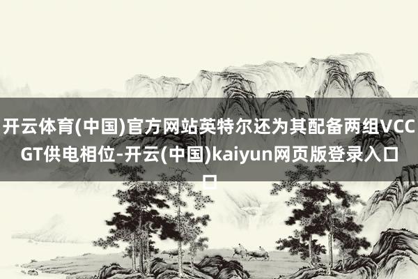 开云体育(中国)官方网站英特尔还为其配备两组VCCGT供电相位-开云(中国)kaiyun网页版登录入口